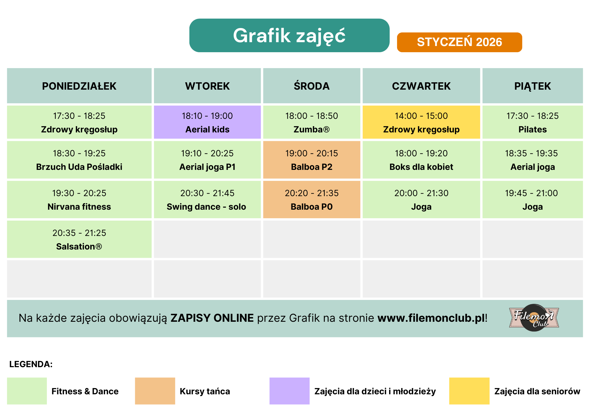Filemon Club - Studio Tańca i Fitness Poznań Piątkowo